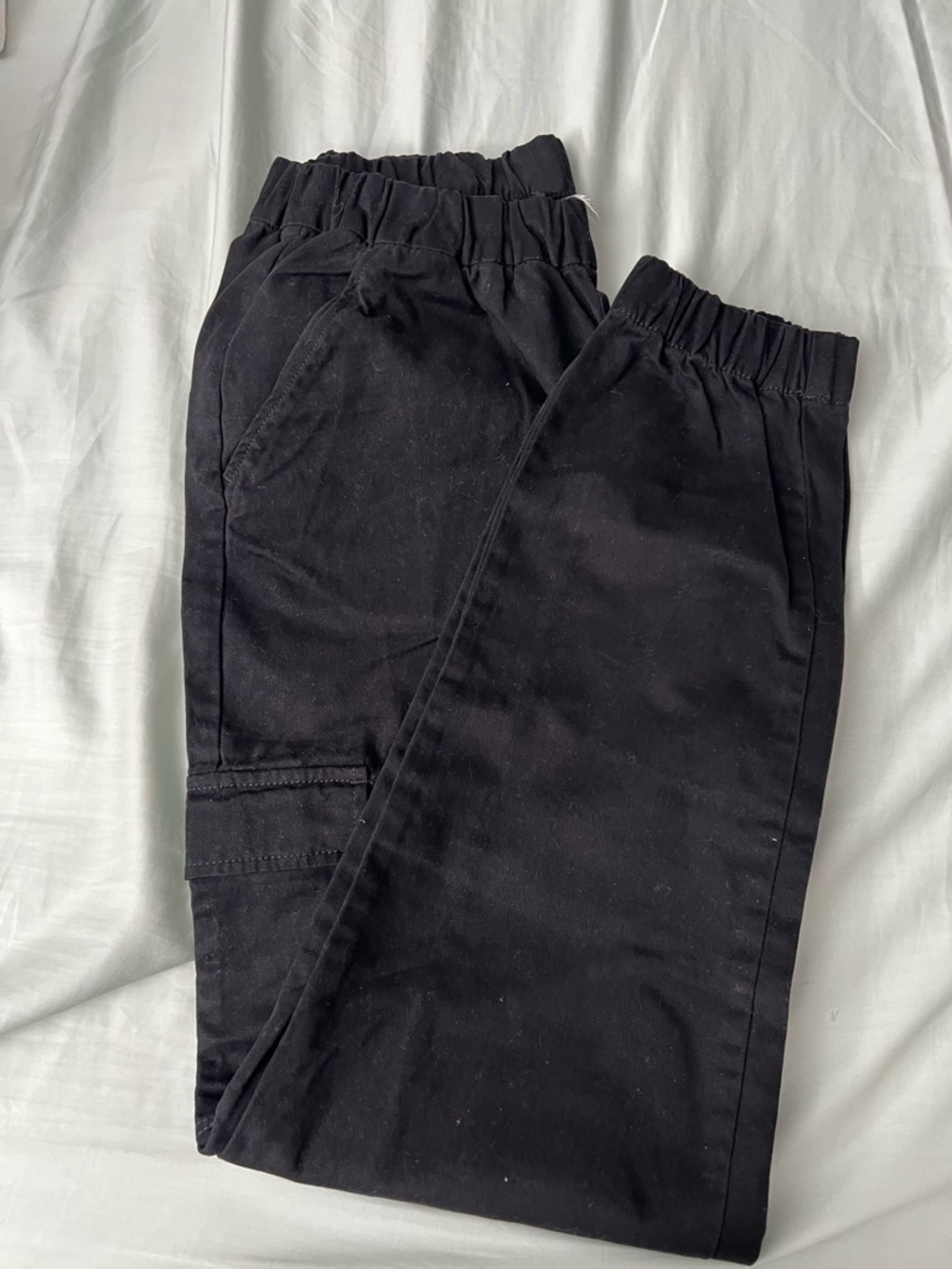 H&M Black Elastic Waist Casual Pants